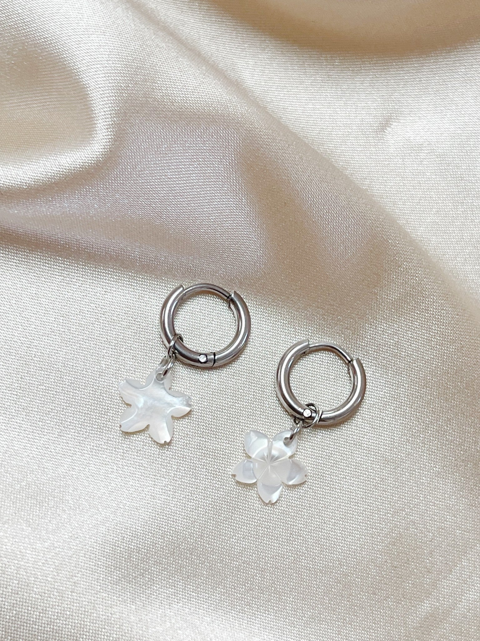 Flower Shell - Boucles d'oreilles - Acier inoxydable