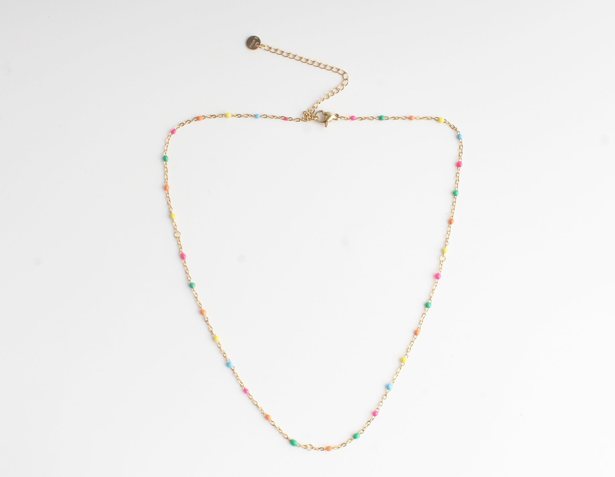 Multicoloured Dot - Collier - Acier inoxydable