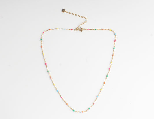 Multicoloured Dot - Collier - Acier inoxydable