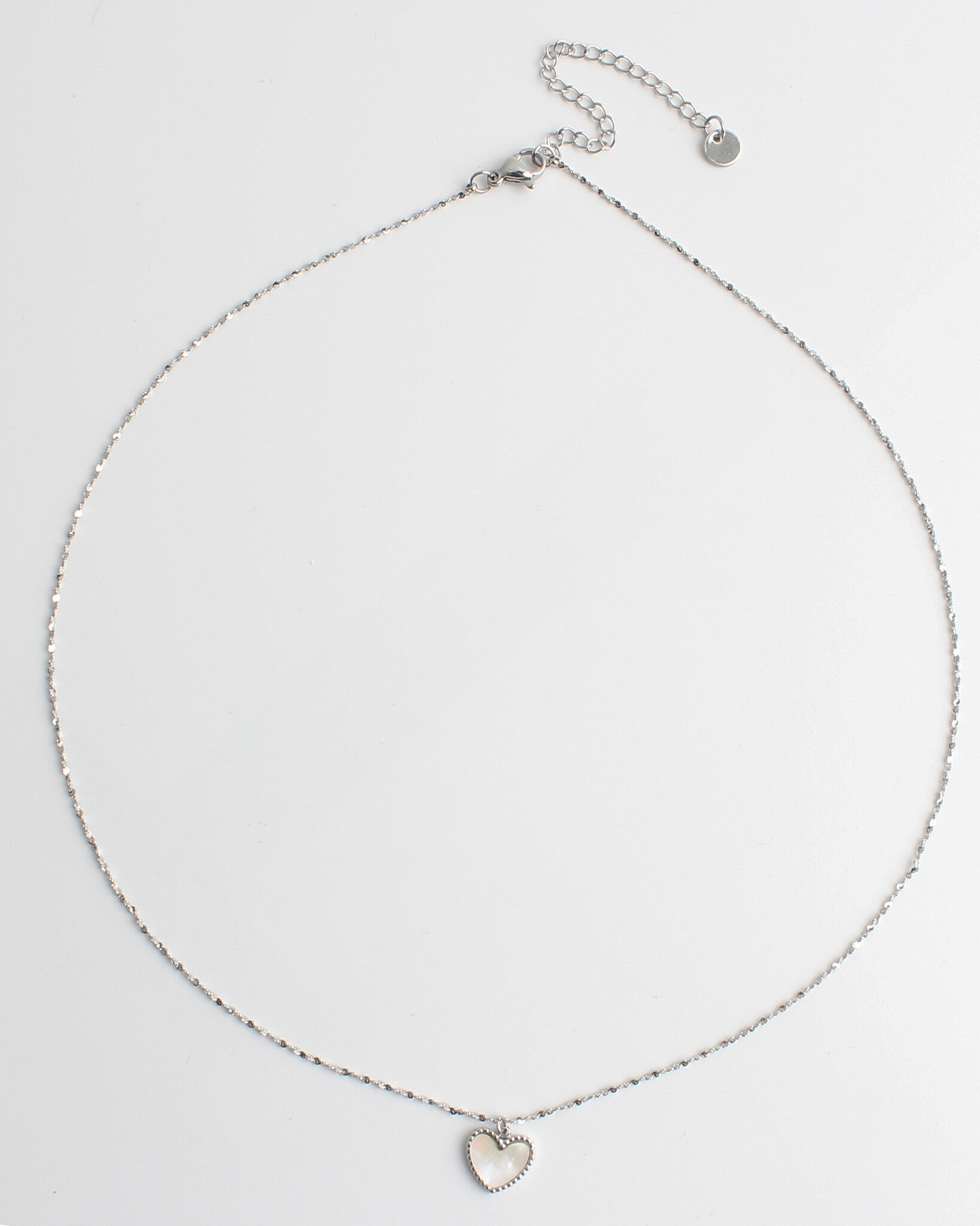 Coeur en coquillage - Collier - Acier inoxydable