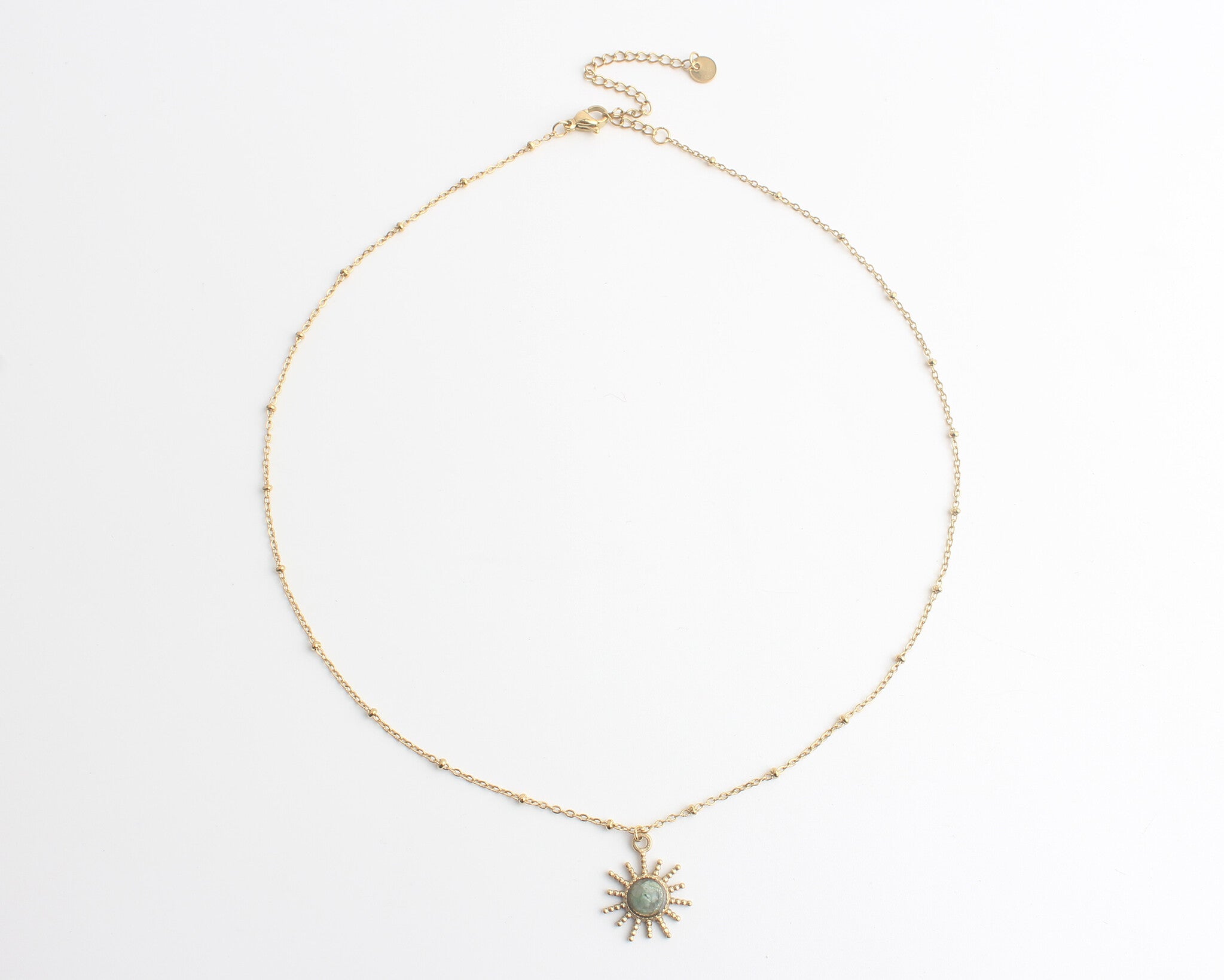 Sunny - Collier - Acier inoxydable - Pierre naturelle