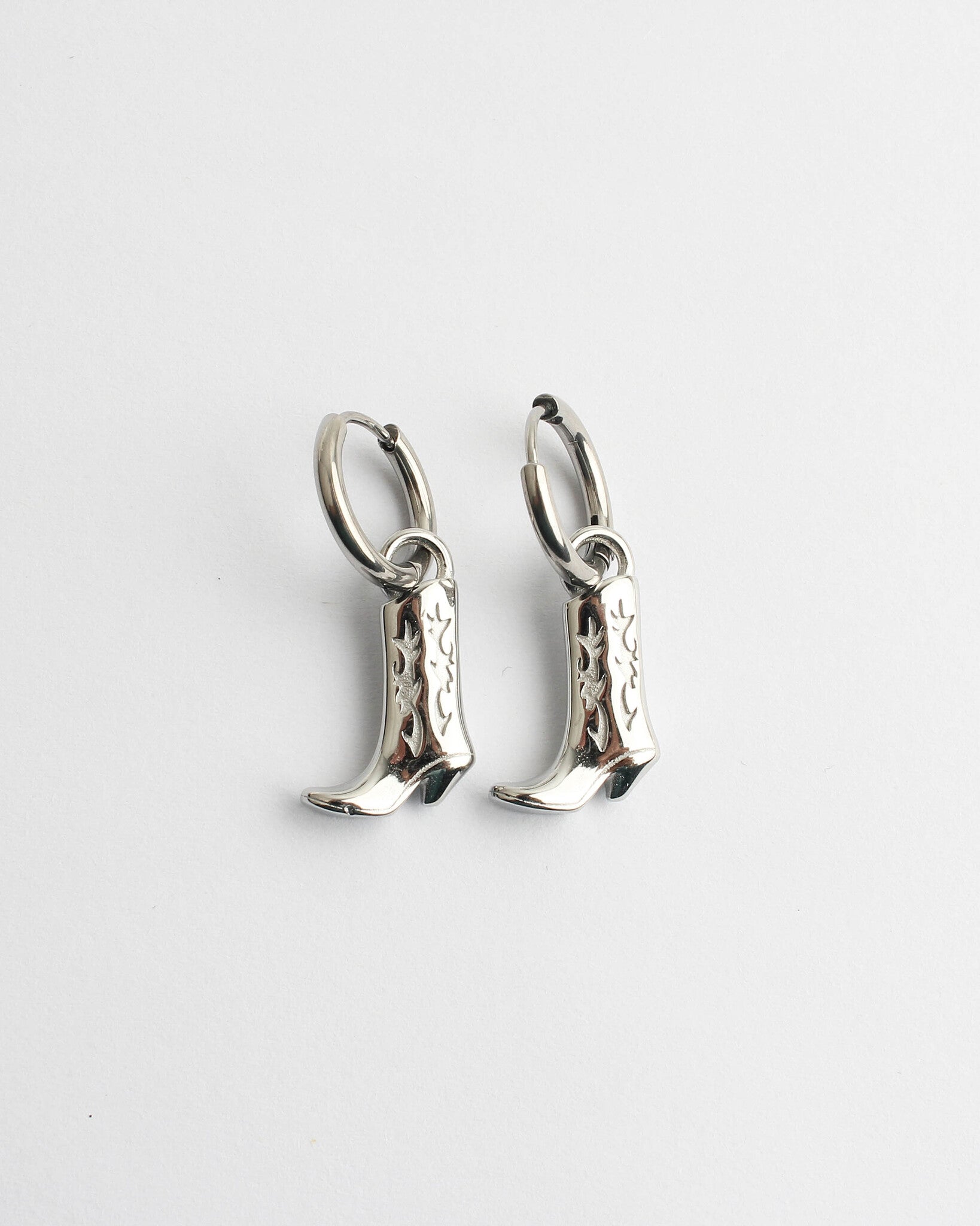 Bottes de cow-boy - Boucles d'oreilles - Acier inoxydable