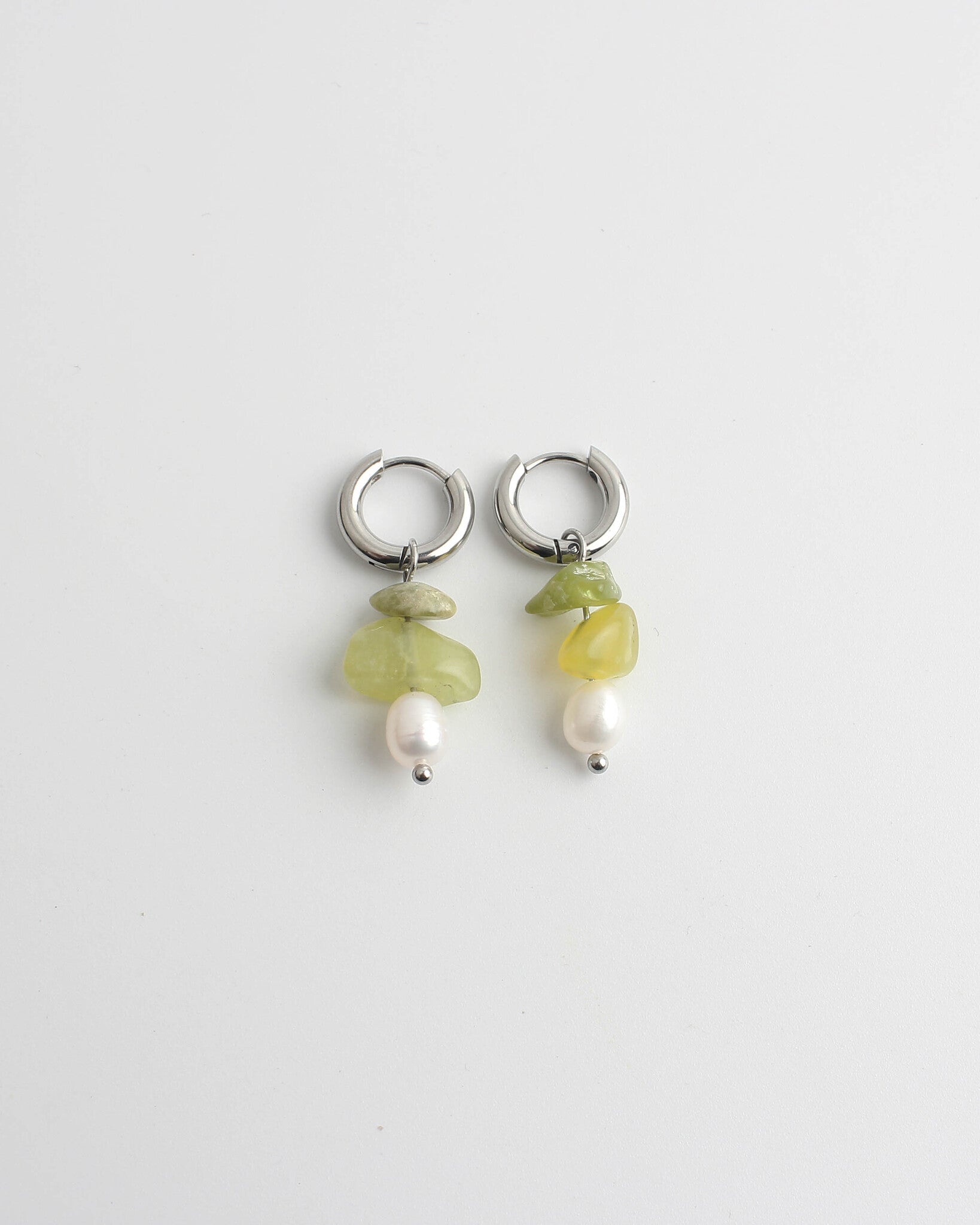 Lucie - Earrings - Natural Stone - Stainless Steel