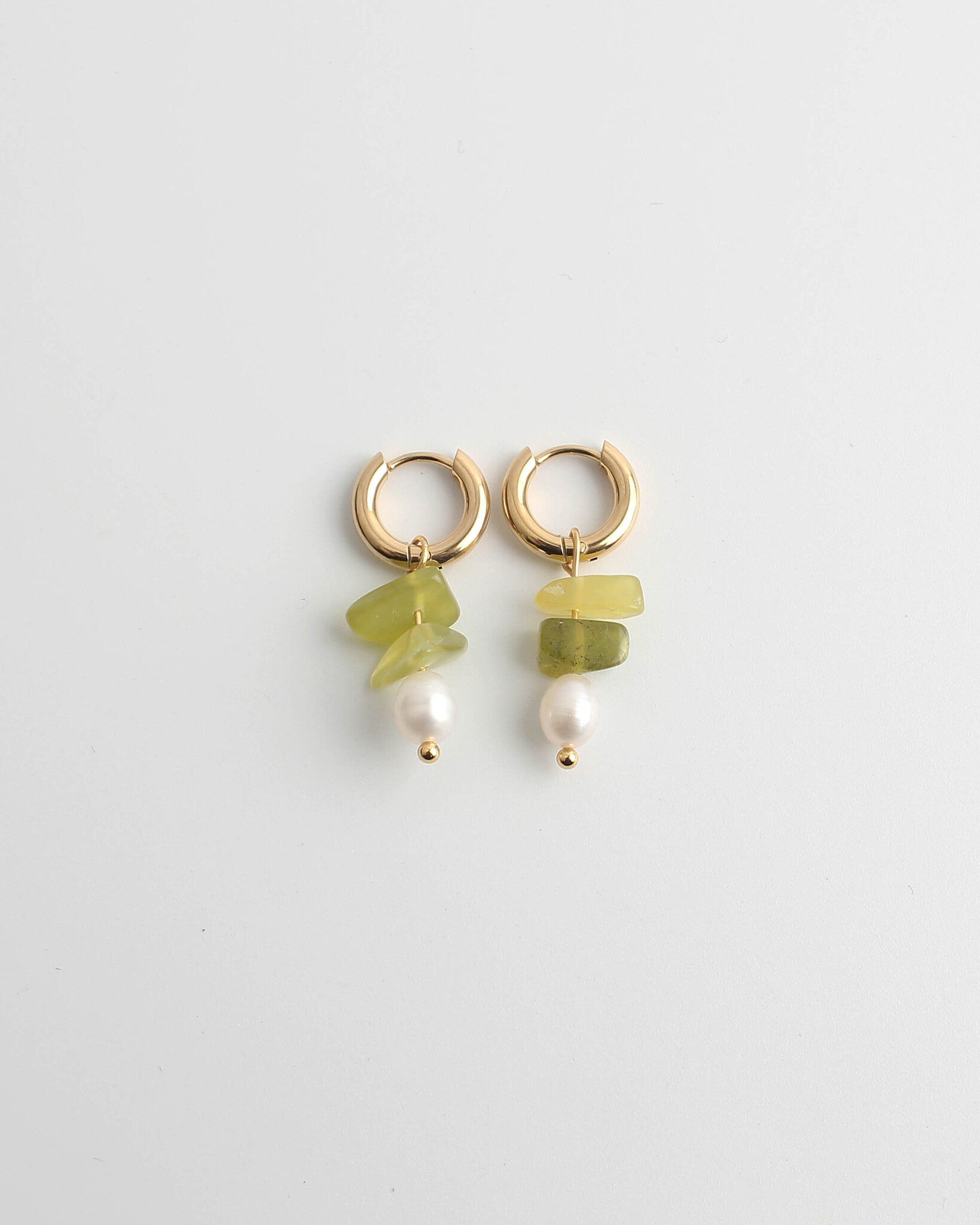 Lucie - Earrings - Natural Stone - Stainless Steel