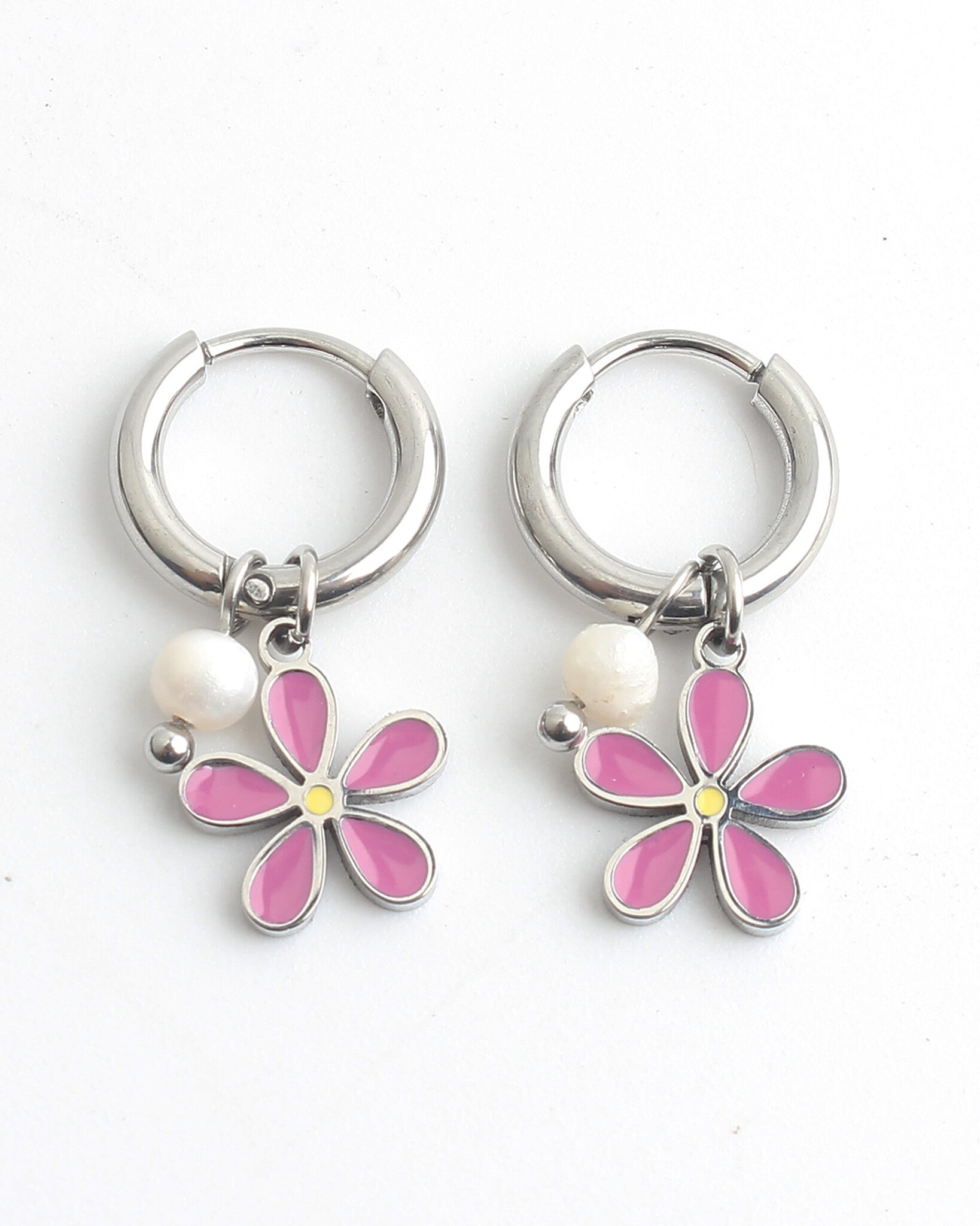 Daisy - Boucles d'oreilles - Acier inoxydable