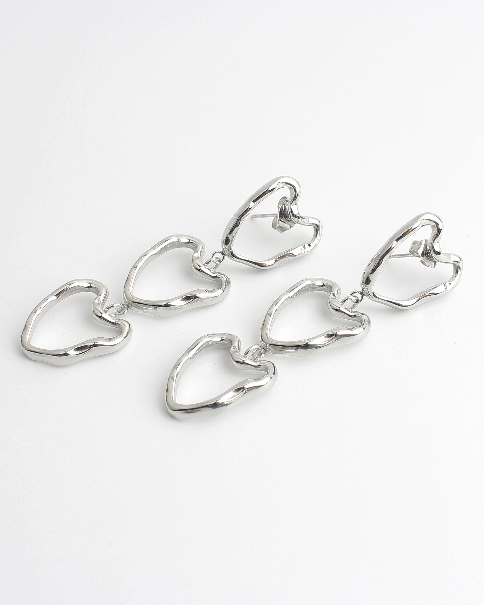 Chic Hearts - Boucles d'oreilles - Acier inoxydable