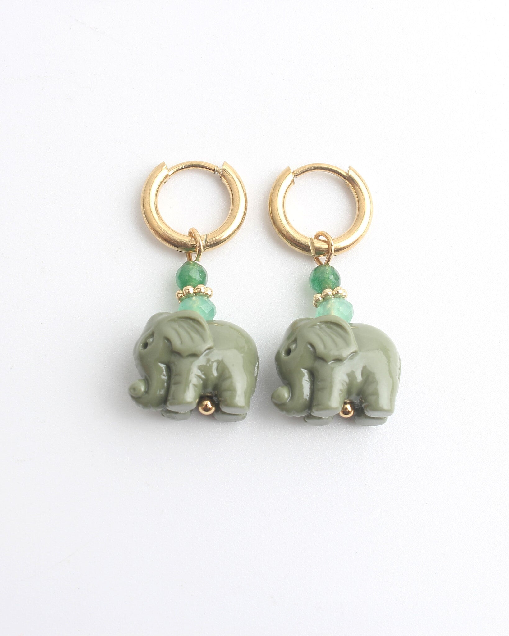 Eléphant - Boucles d'oreilles - Acier inoxydable