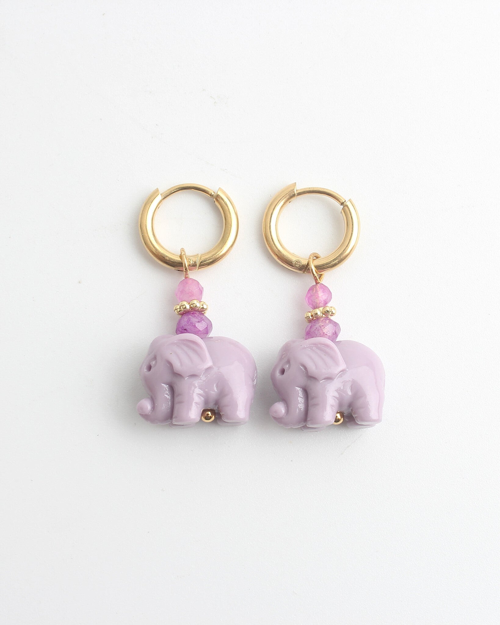 Eléphant - Boucles d'oreilles - Acier inoxydable