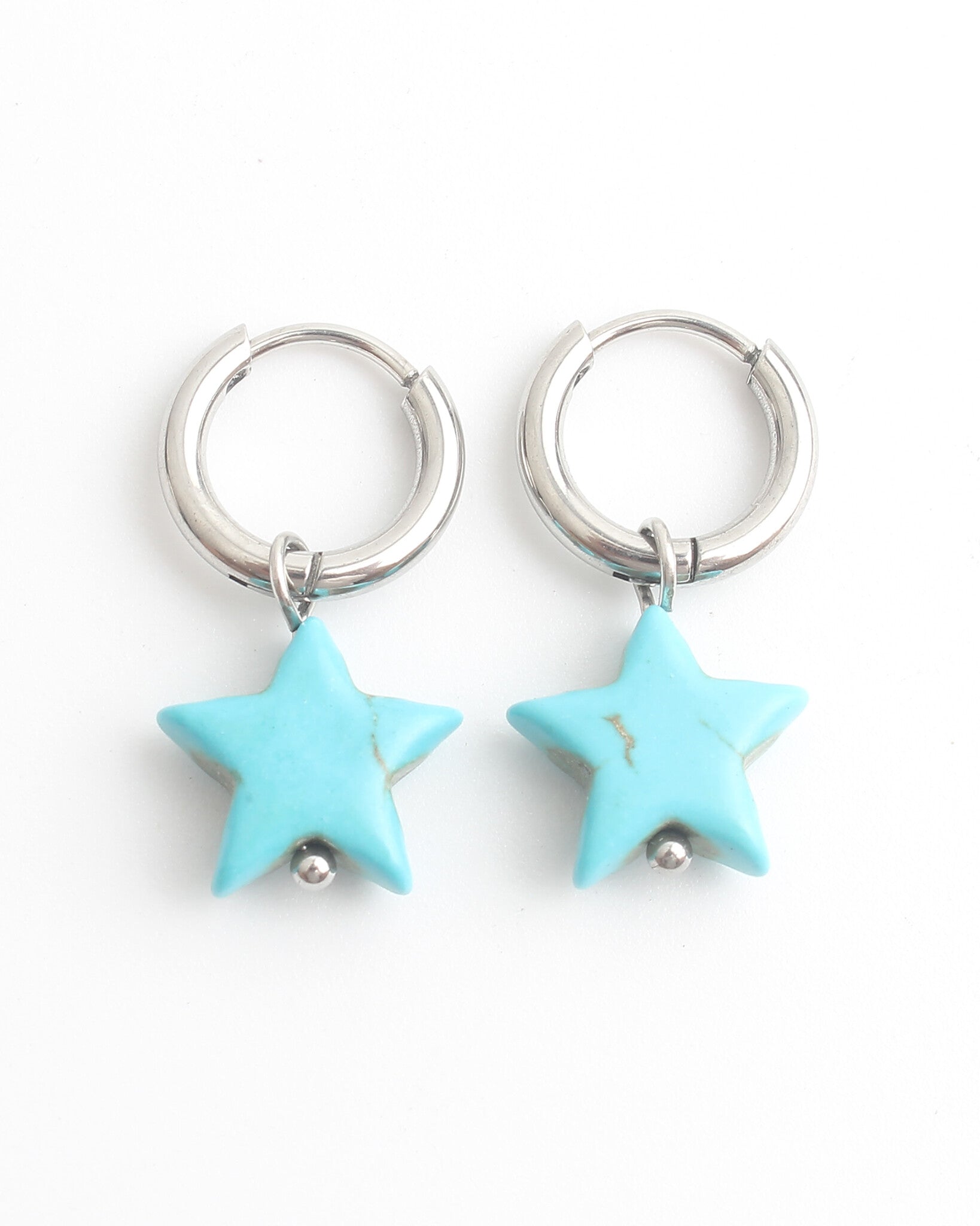 Bright Star - Boucles d'oreilles - Acier inoxydable