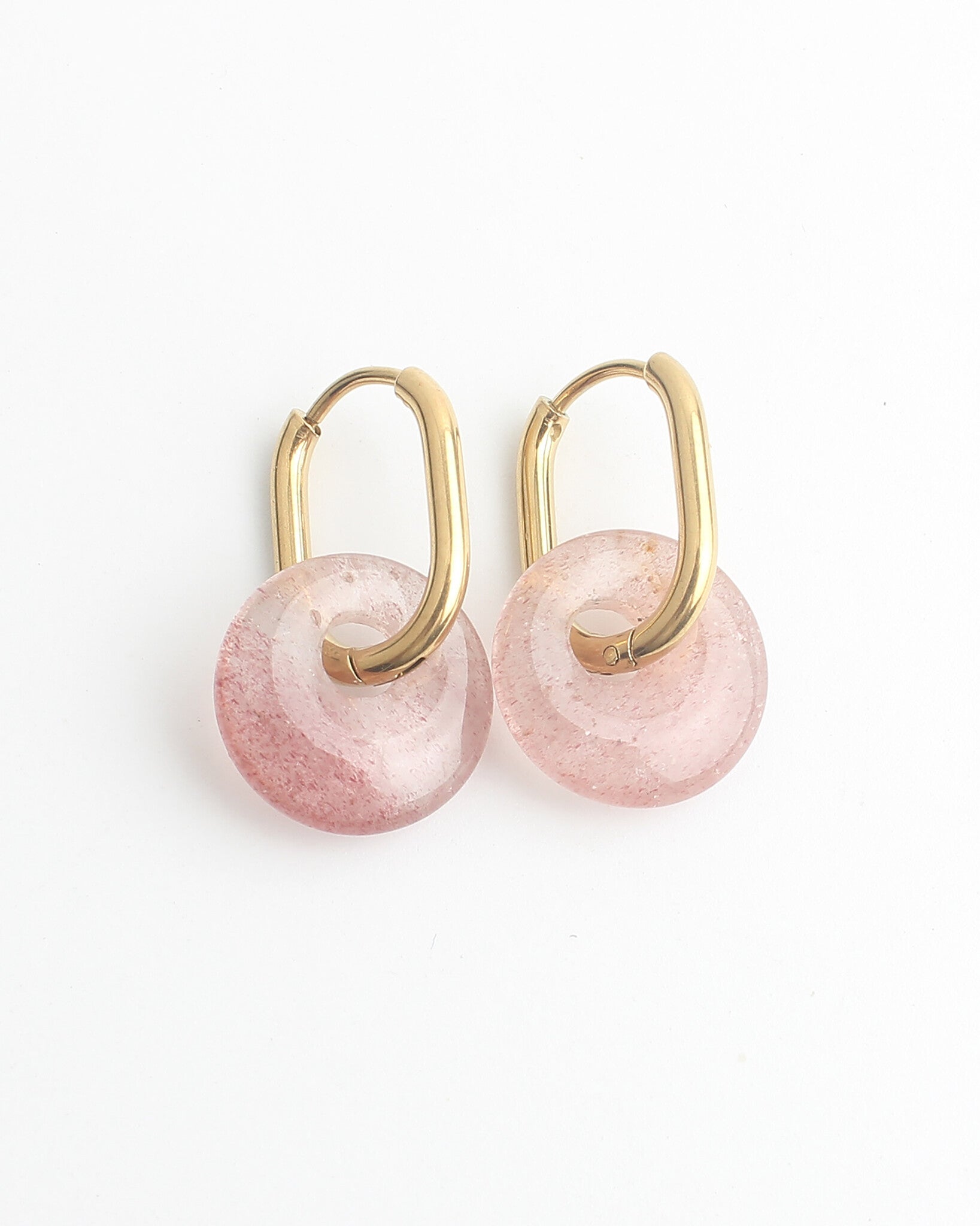 Tiny Tirza - Boucles d'oreilles - Pierre naturelle - Acier inoxydable