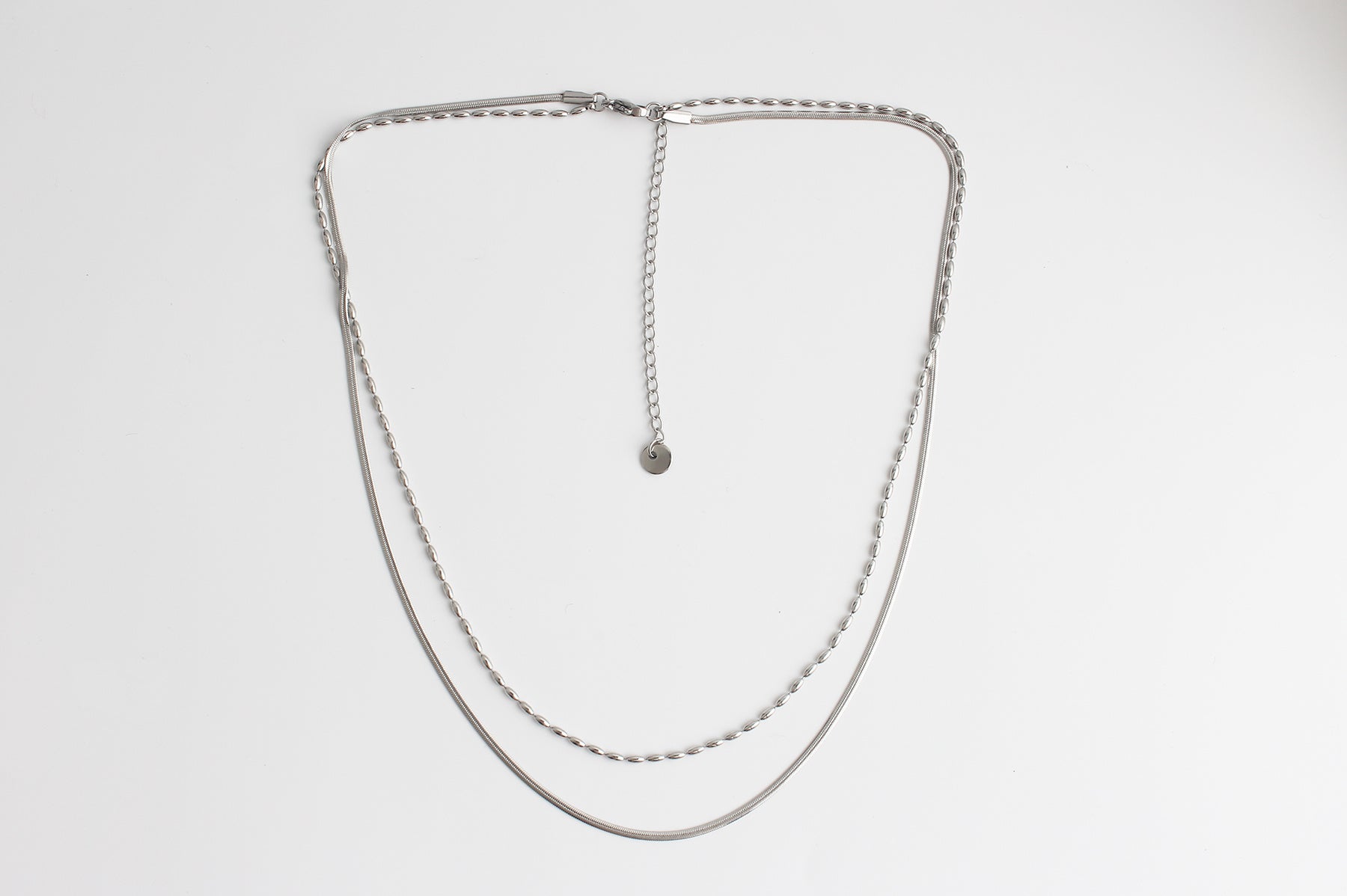 Minimaliste - Collier - 2 plis - Acier inoxydable