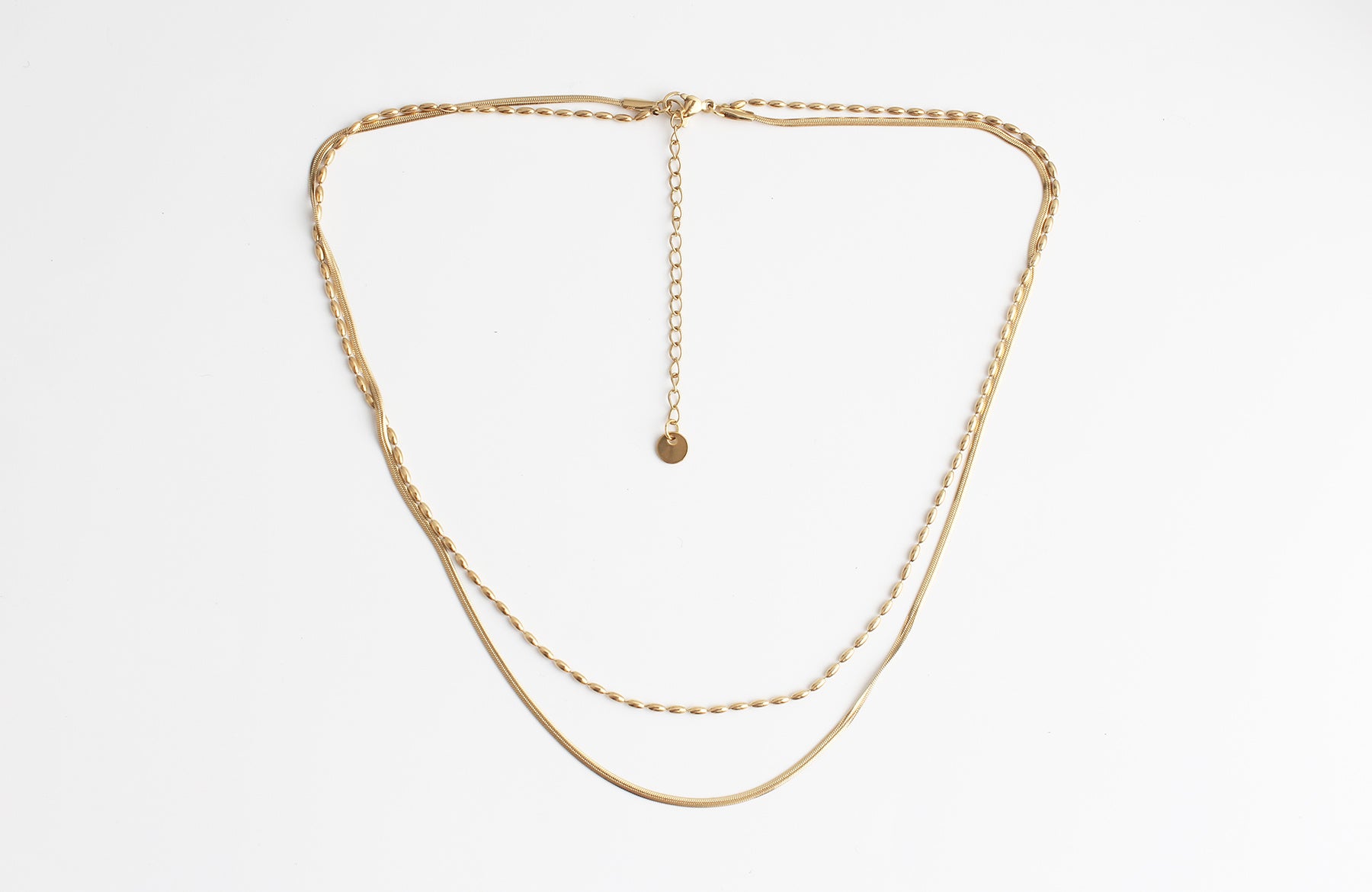 Minimaliste - Collier - 2 plis - Acier inoxydable