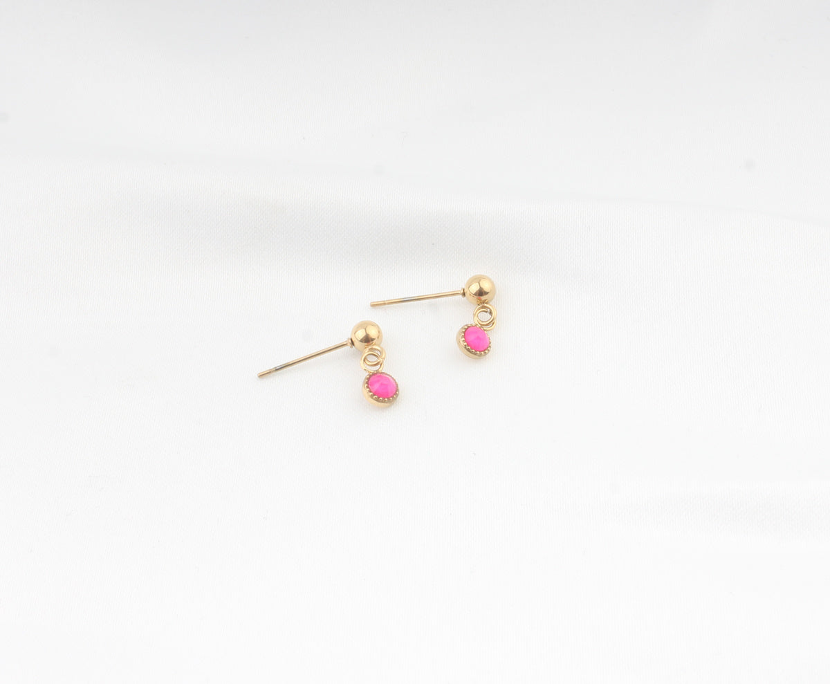 Estrella - Boucles d'oreilles - Clous d'oreilles - Acier inoxydable