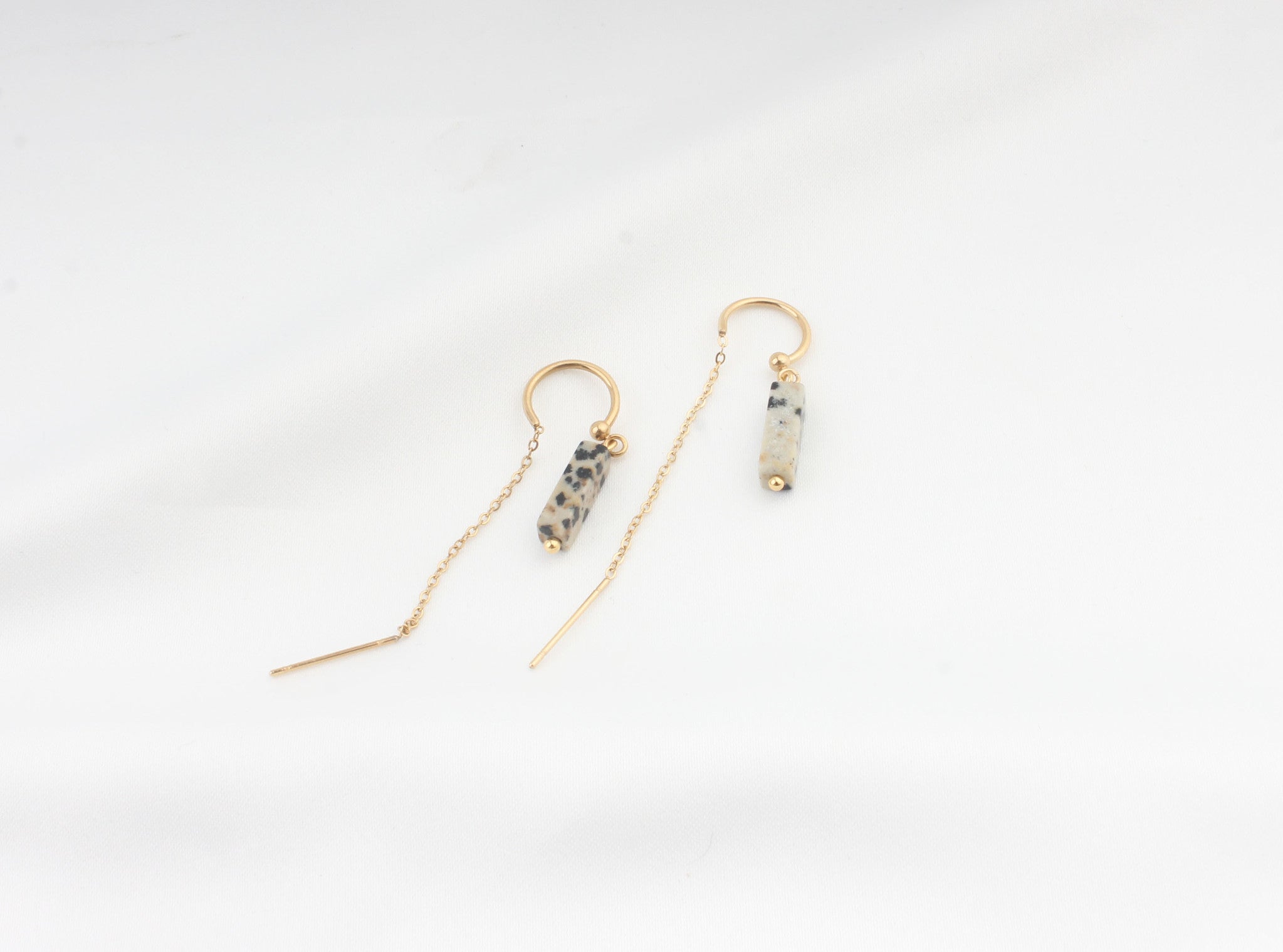 Yaya - Boucles d'oreilles - Pierre naturelle - Acier inoxydable