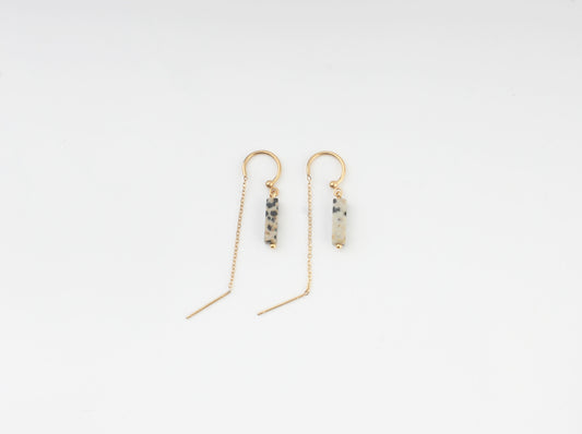 Yaya - Boucles d'oreilles - Pierre naturelle - Acier inoxydable