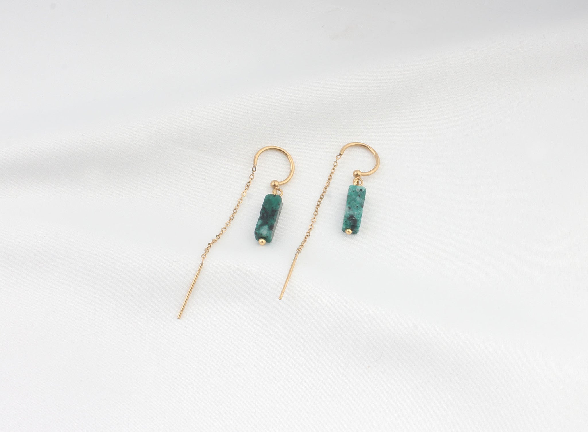 Yaya - Boucles d'oreilles - Pierre naturelle - Acier inoxydable