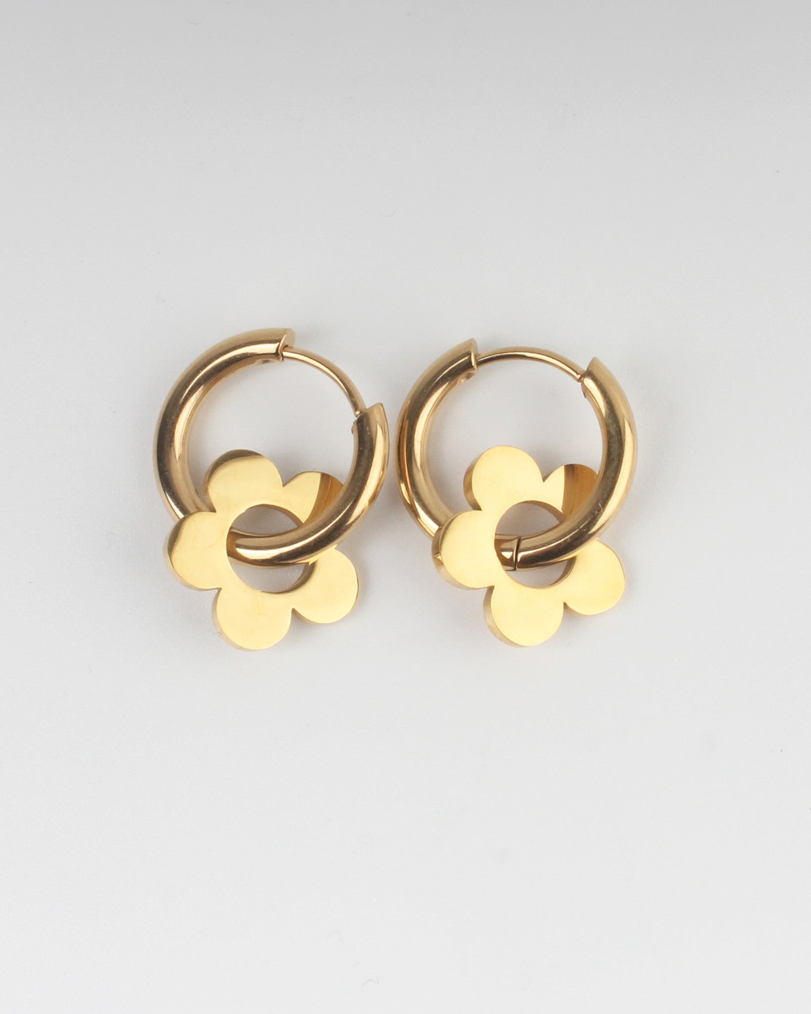 Belle fleur - Boucles d'oreilles - Acier inoxydable