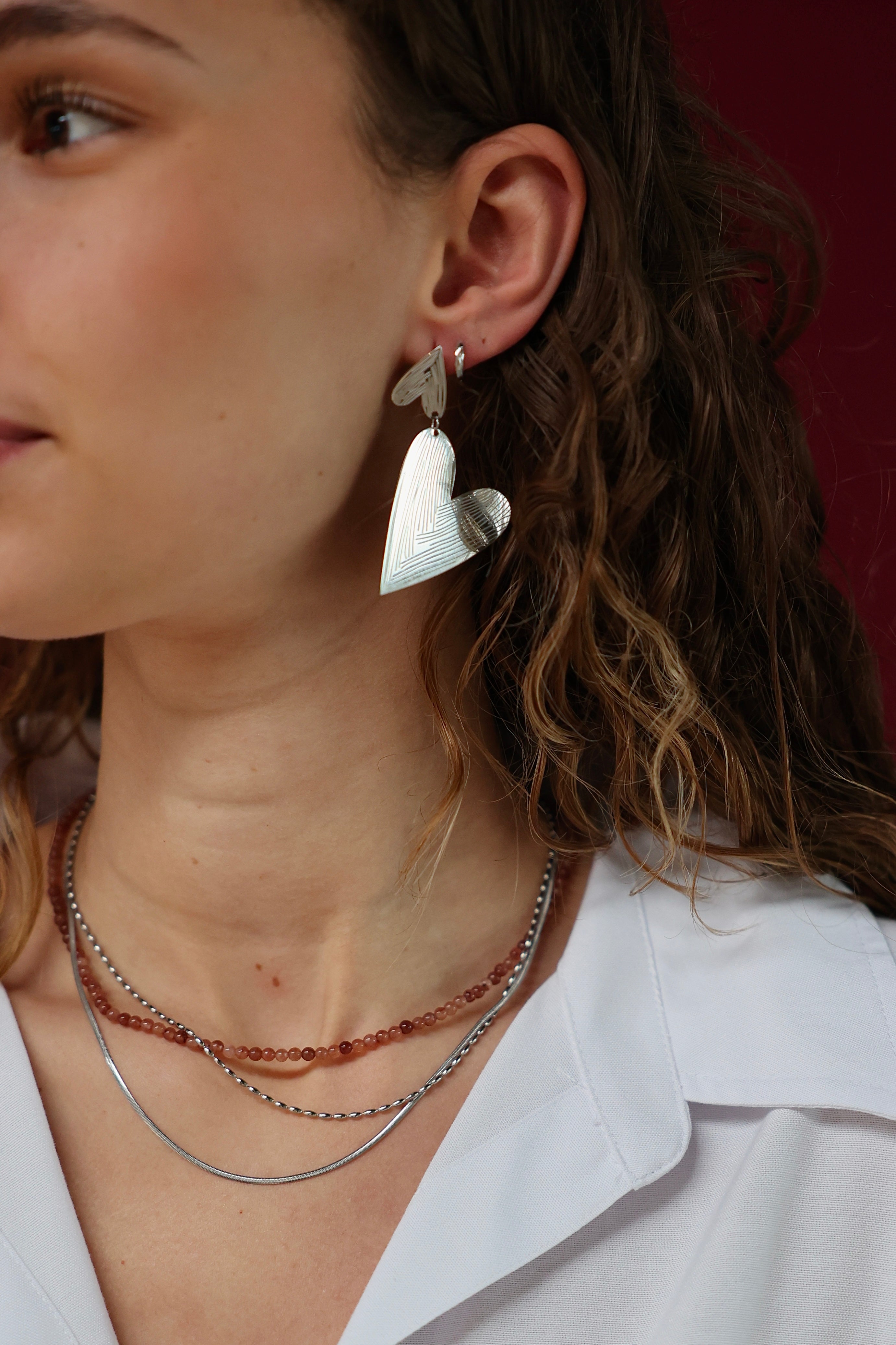 Minimaliste - Collier - 2 plis - Acier inoxydable