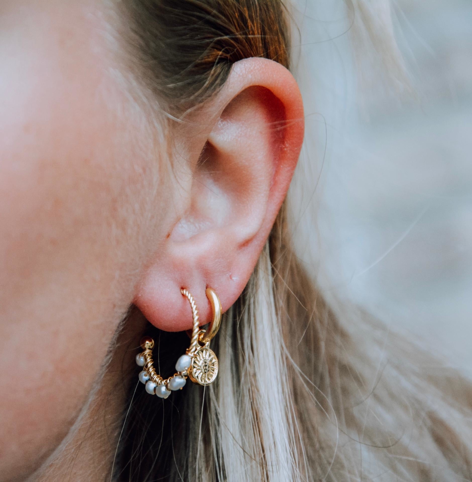 Le Tournesol - Boucles d'oreilles - Acier inoxydable