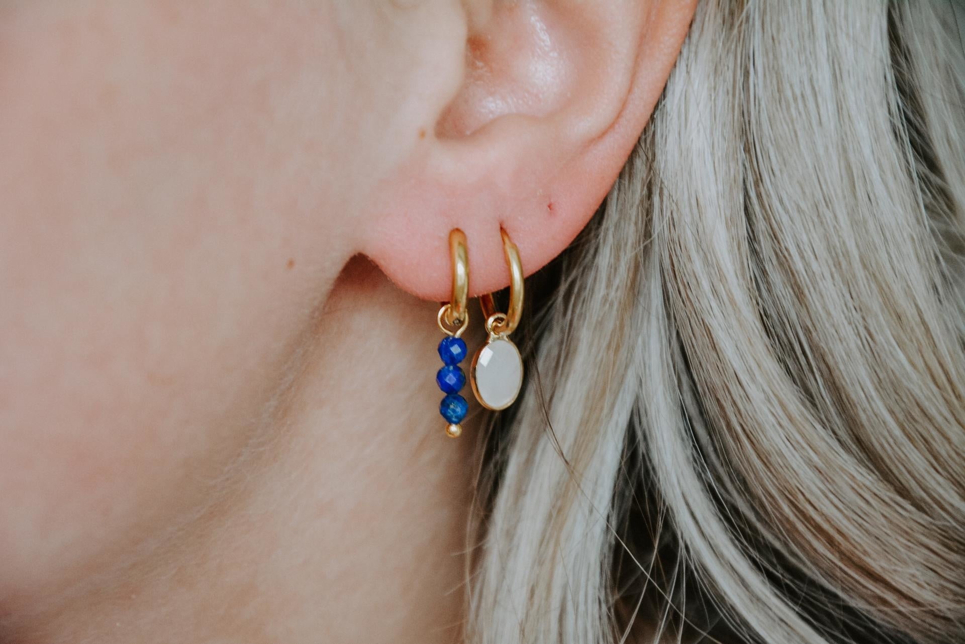 Dana ovale - Boucles d'oreilles - Acier inoxydable