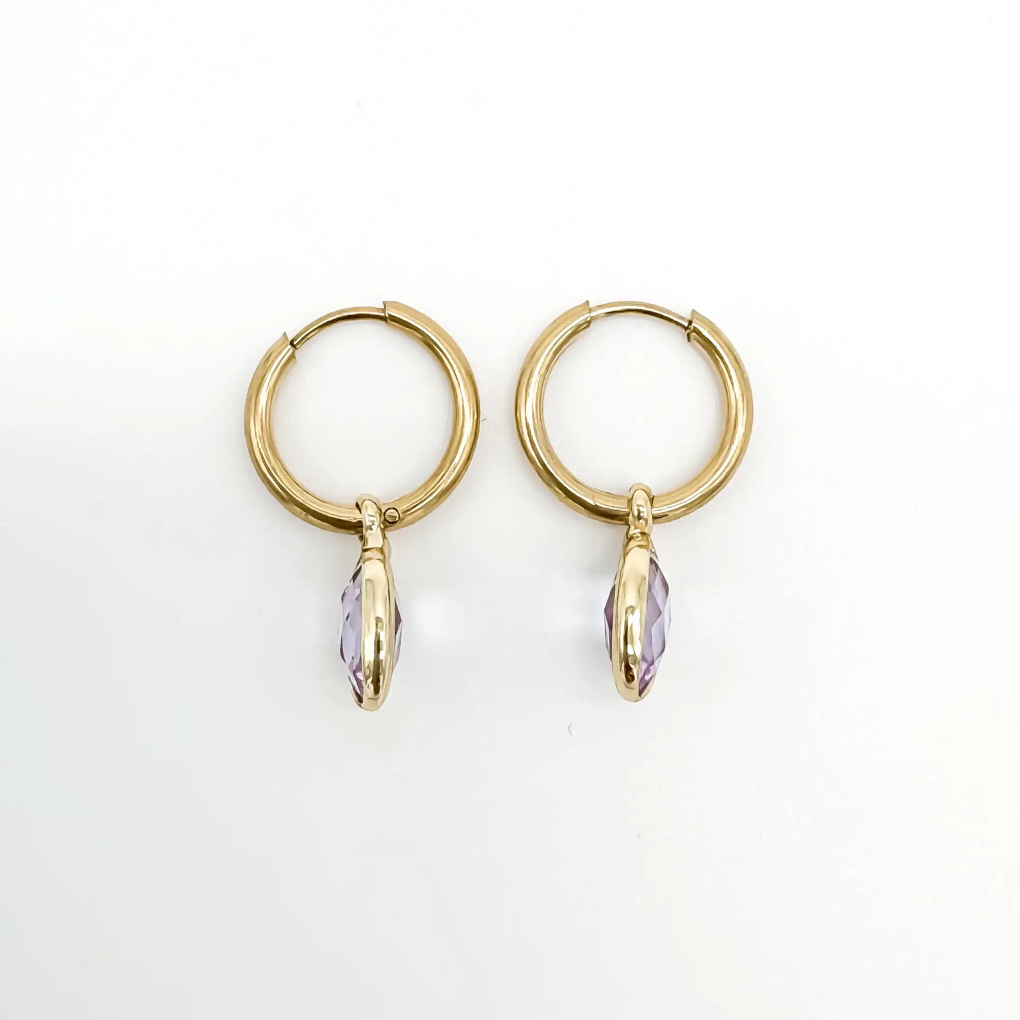 Dana ovale - Boucles d'oreilles - Acier inoxydable