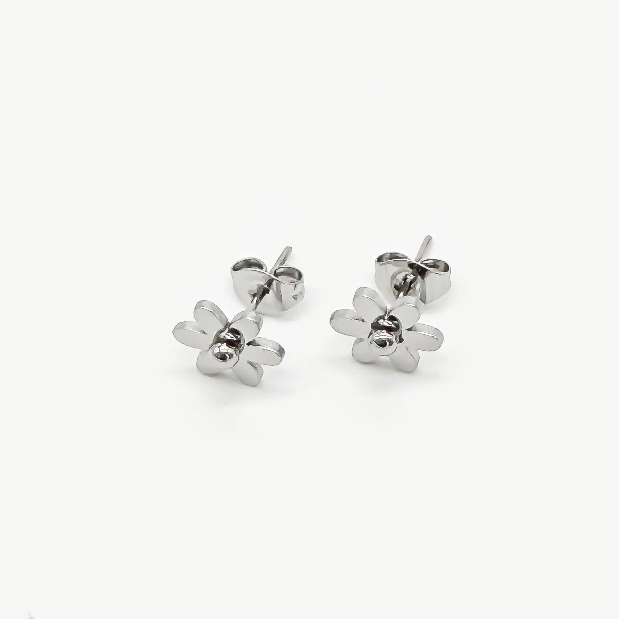 Fleur de marguerite - Boucle d'oreilles - Boucles d'oreilles - Acier inoxydable