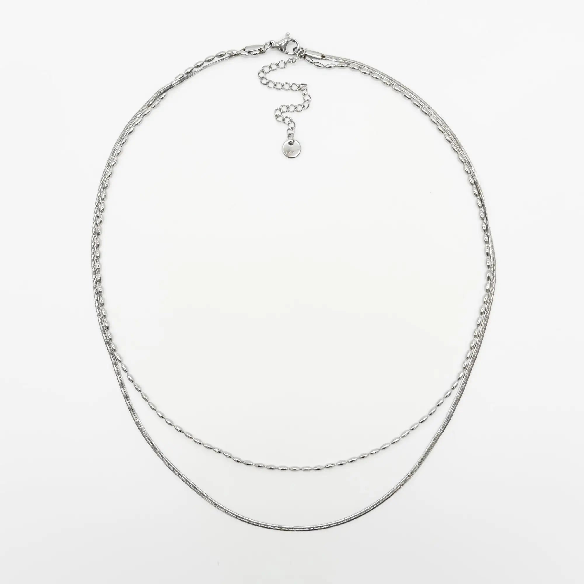 Minimaliste - Collier - 2 plis - Acier inoxydable