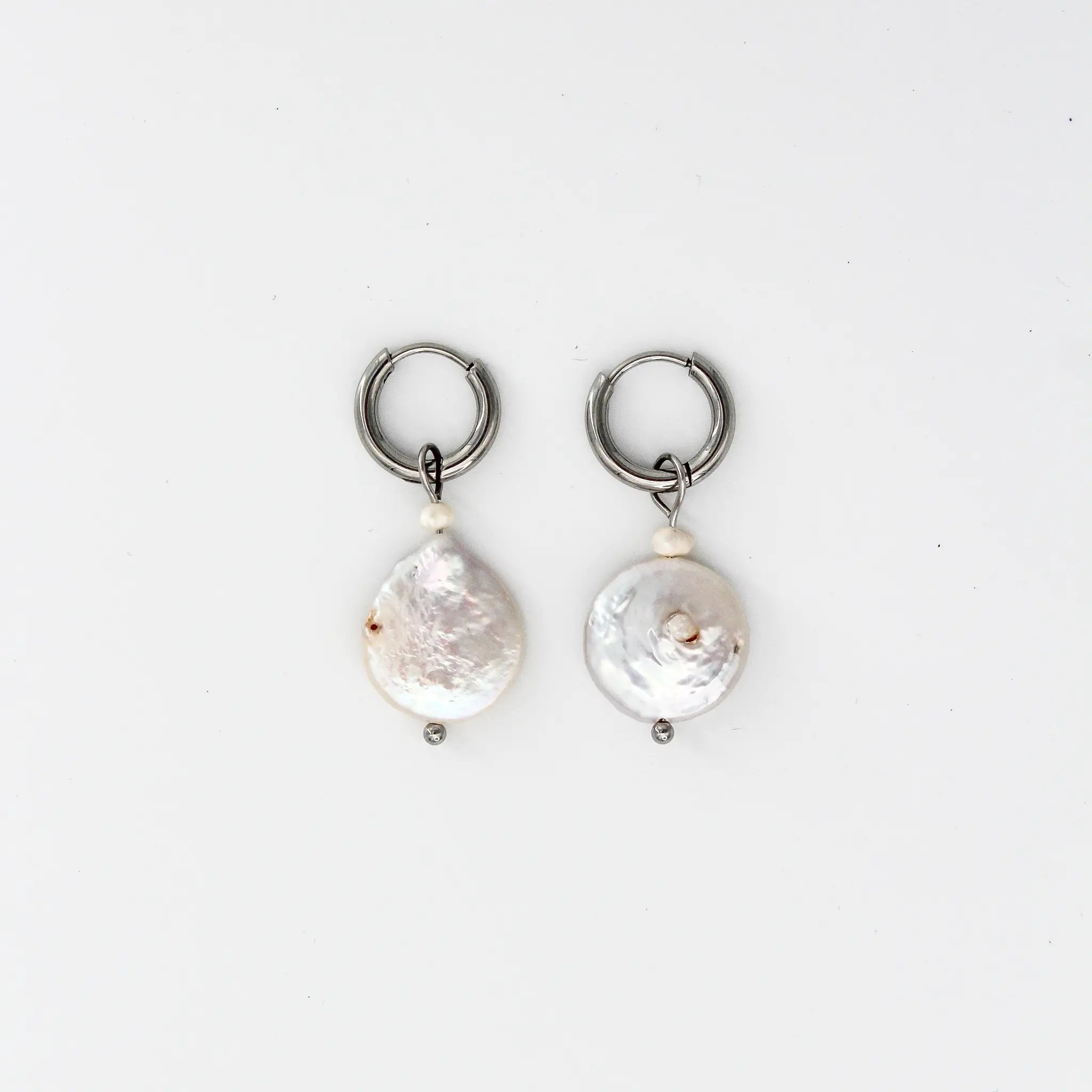 Thalia - Boucles d'oreilles - Perle - Acier inoxydable