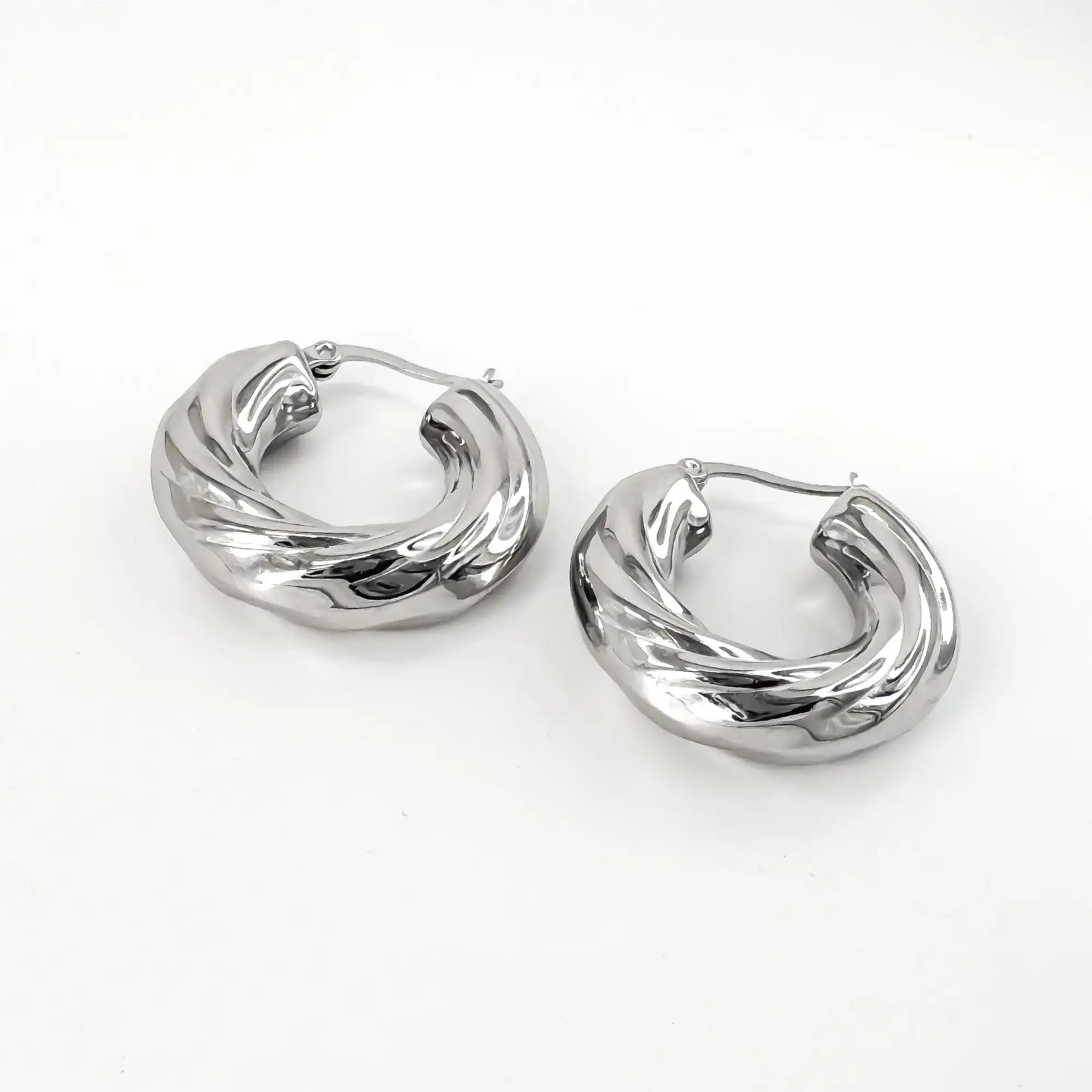 Isa - Boucles d'oreilles - Acier inoxydable