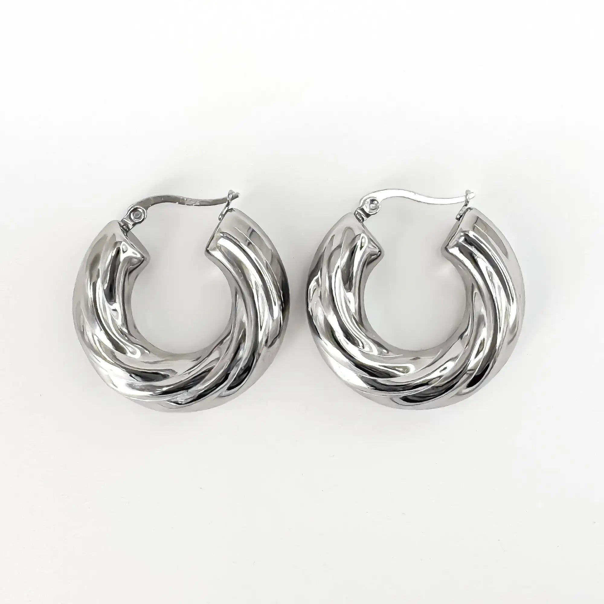 Isa - Boucles d'oreilles - Acier inoxydable