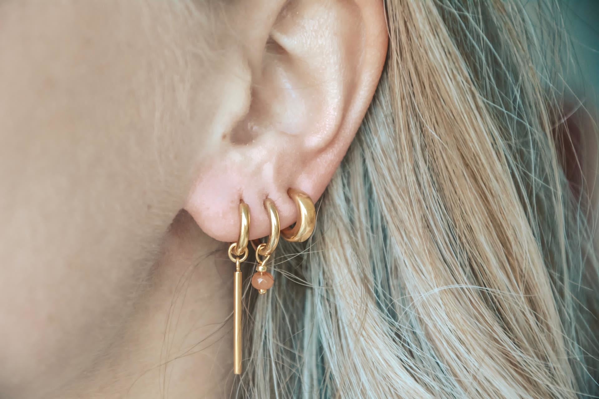 Frais - Boucles d'oreilles - Acier inoxydable