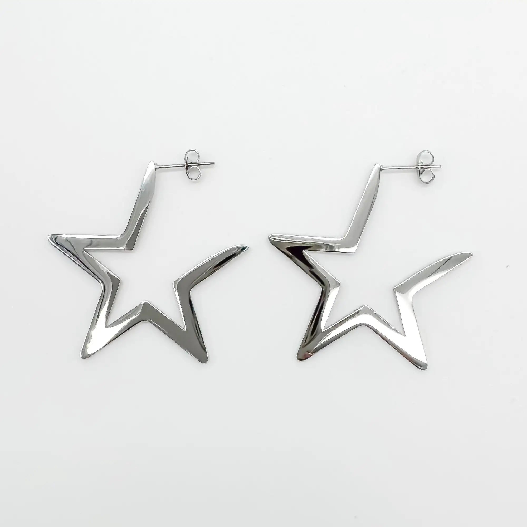 Mega Star - Boucles d'oreilles - Acier inoxydable