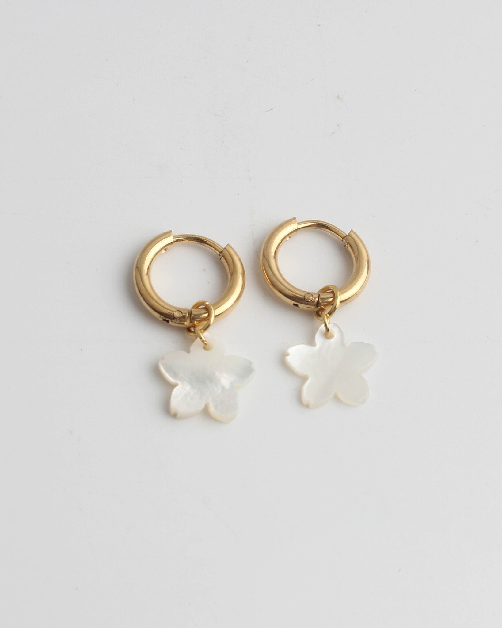 Flower Shell - Boucles d'oreilles - Acier inoxydable