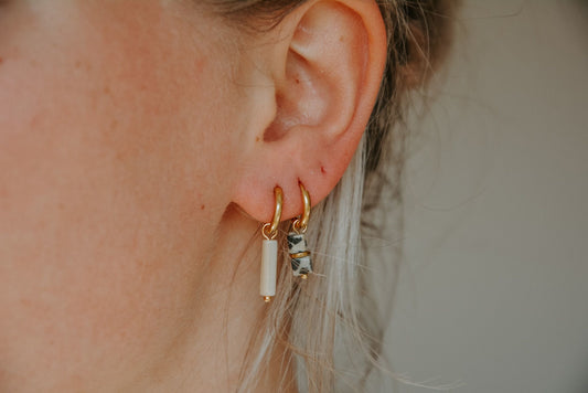 Coquillage - Boucles d'oreilles - Acier inoxydable