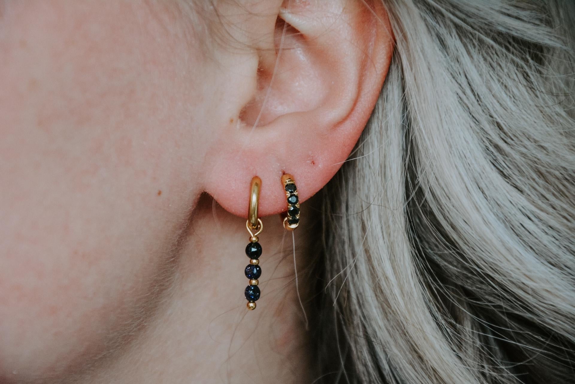 Boucles d'oreilles en strass - Acier inoxydable