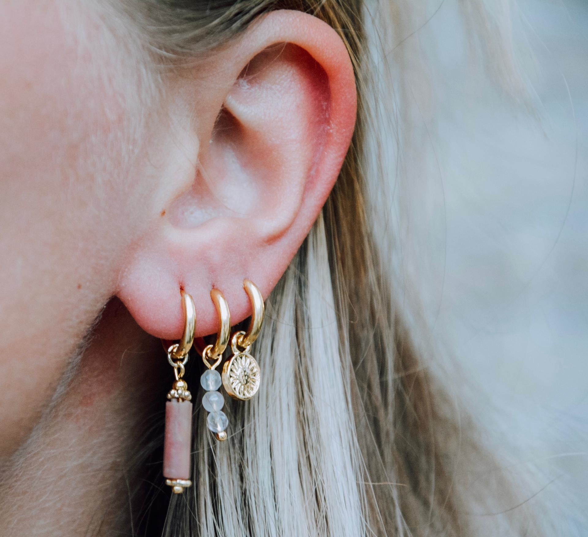 Le Tournesol - Boucles d'oreilles - Acier inoxydable