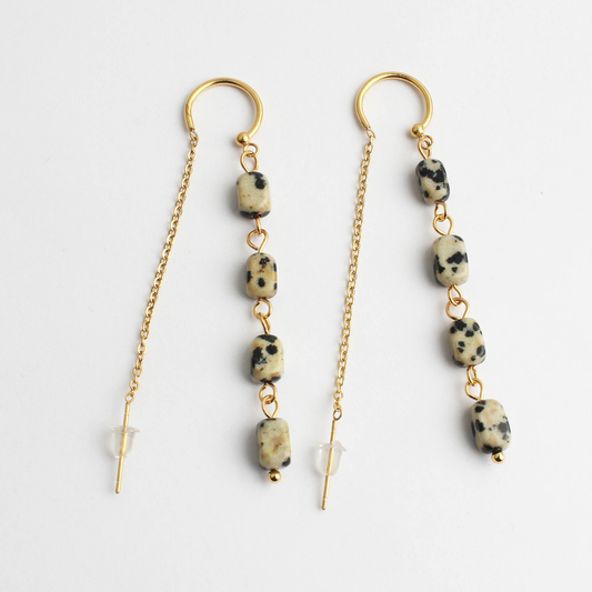 Danielle - Earrings - Natural Stone - Stainless Steel