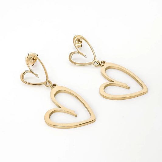 Double love - Boucles d'oreilles - Acier inoxydable