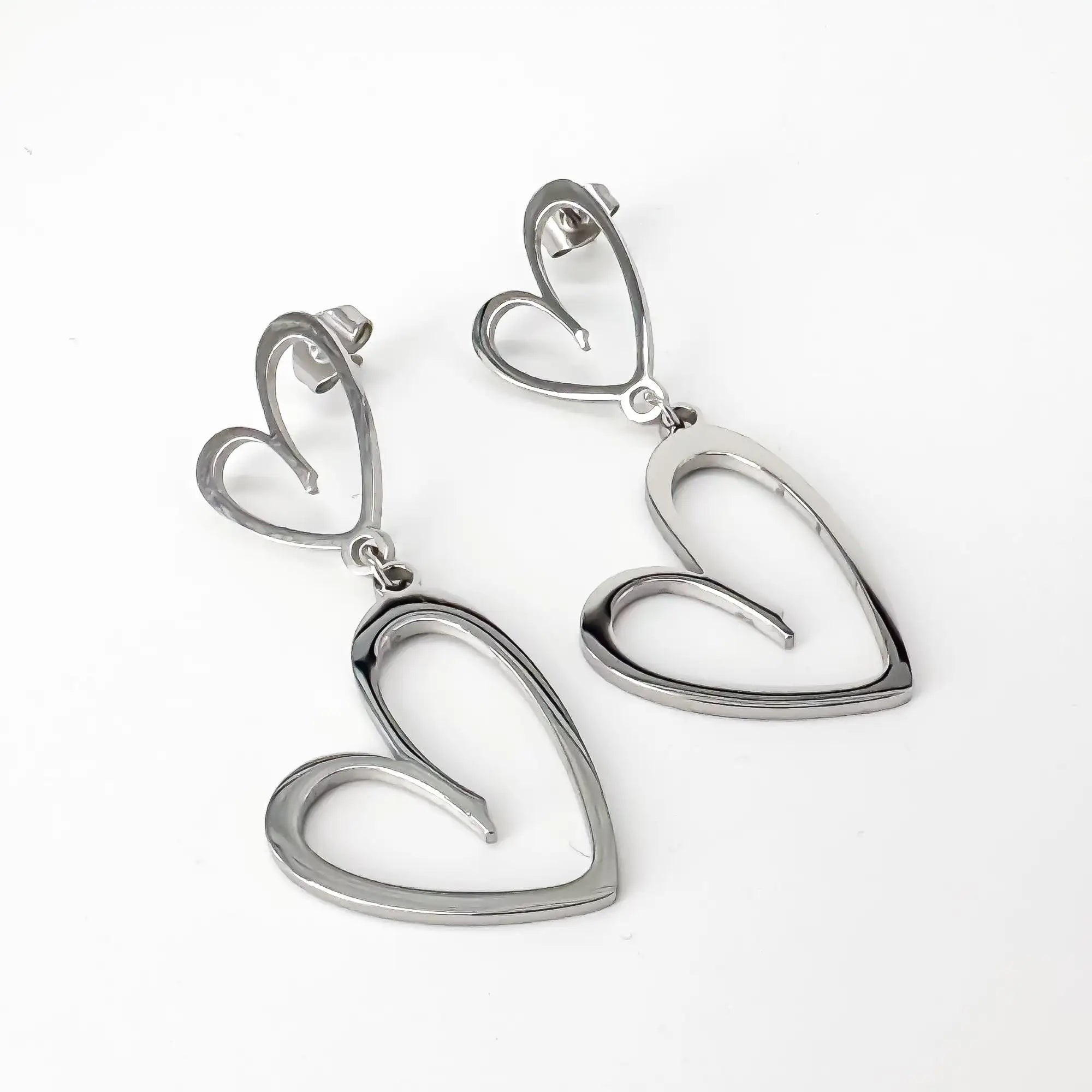 Double love - Boucles d'oreilles - Acier inoxydable