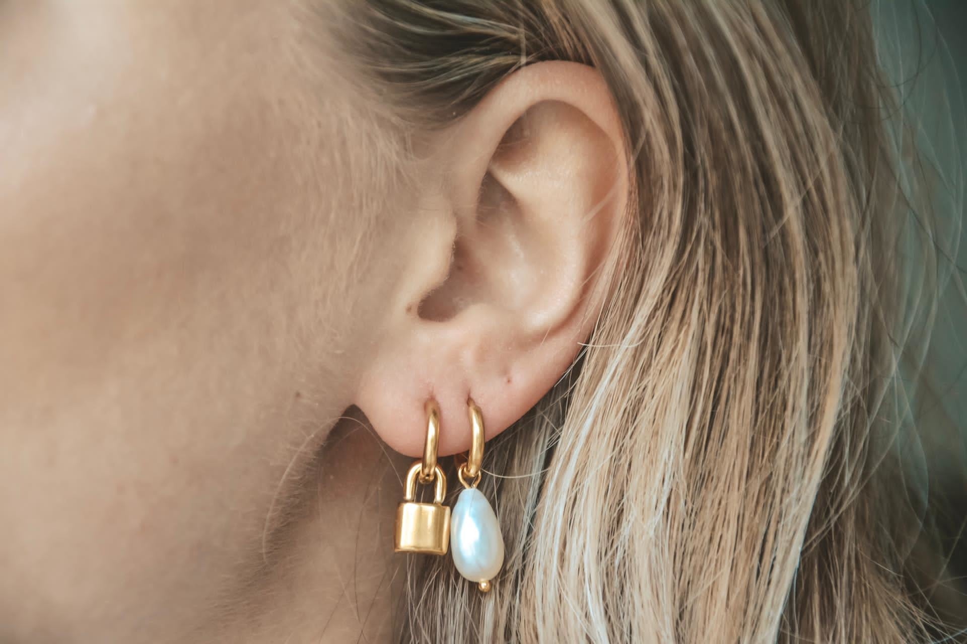 Perle d'eau douce classique - Boucles d'oreilles - Acier inoxydable