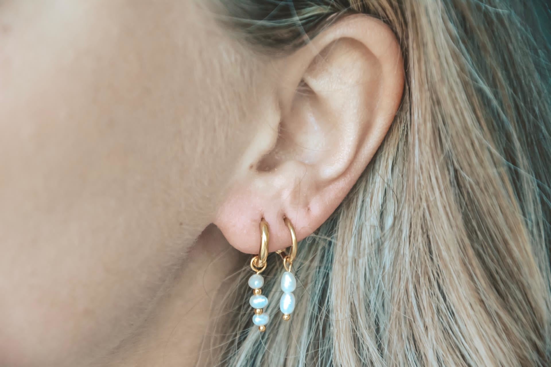 Mon Cheri - Boucles d'oreilles - Pierre naturelle - Acier inoxydable