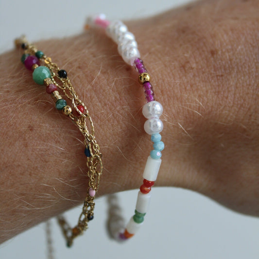 Carmen - Bracelet - Perle - Acier inoxydable