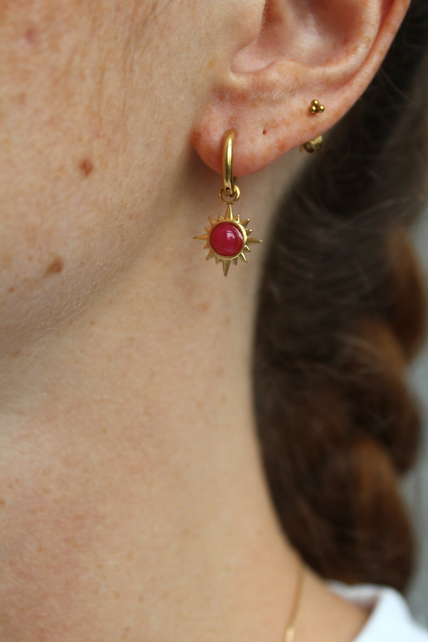 Chasser le soleil - Boucles d'oreilles - Acier inoxydable