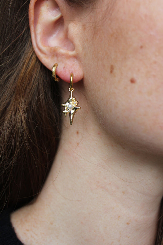 Superstar - Boucles d'oreilles - Acier inoxydable