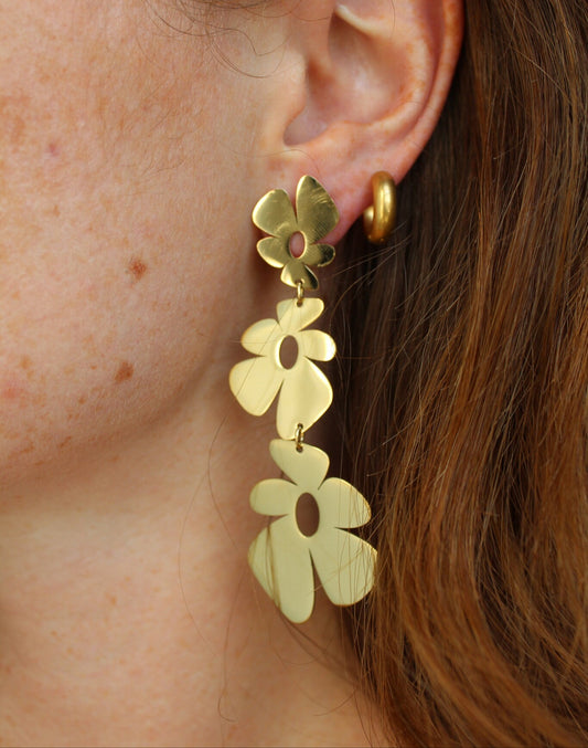 Fleurs, fleurs, fleurs - Boucles d'oreilles - Acier inoxydable