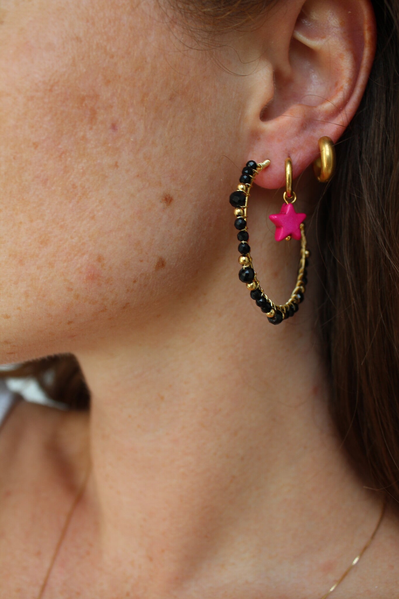 Malak - Boucles d'oreilles - Acier inoxydable