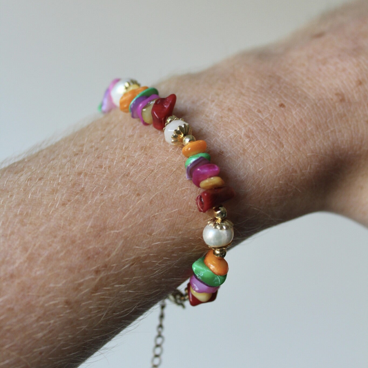 Rainbow Shell - Bracelet - Acier inoxydable