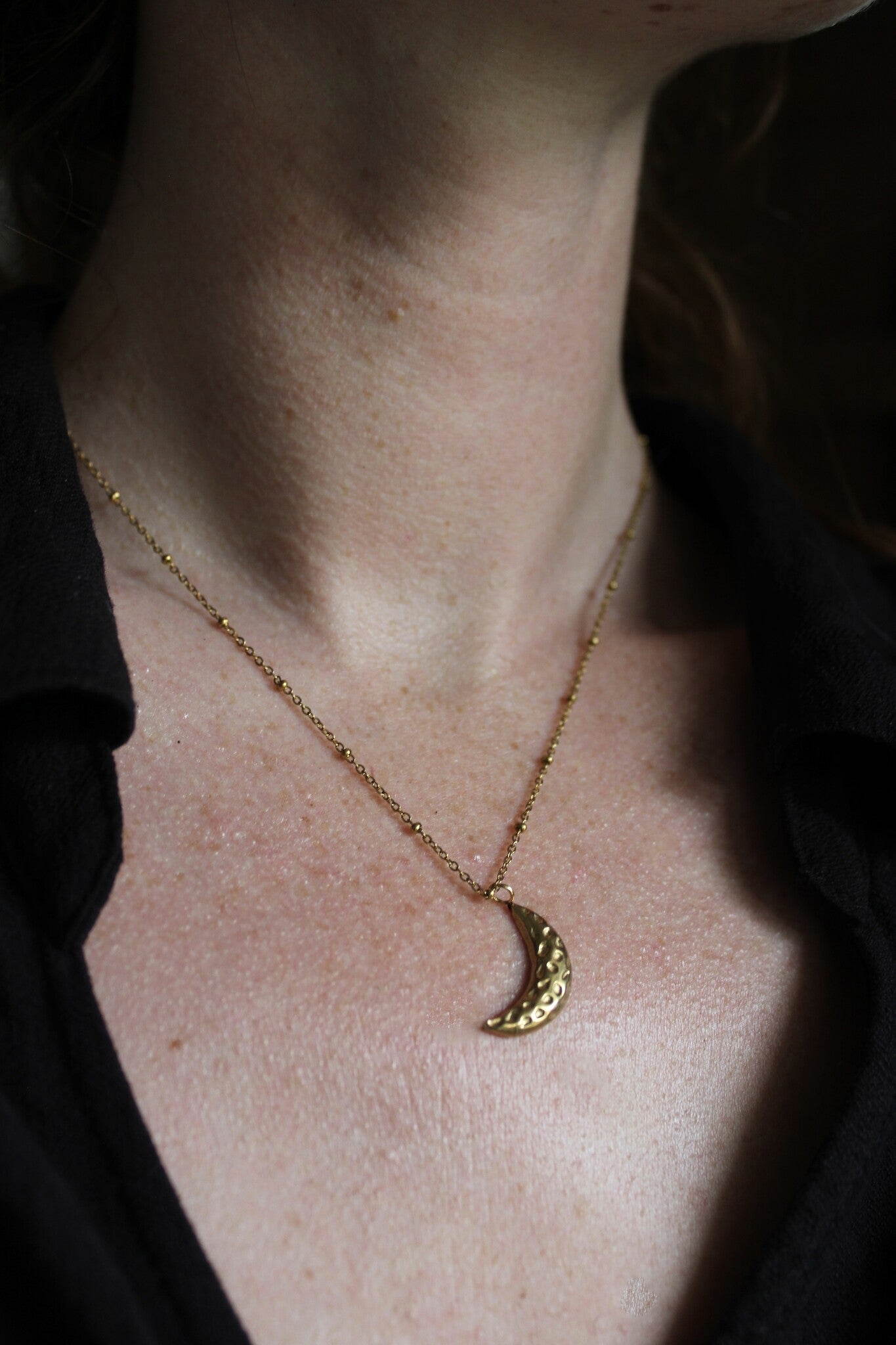 Moon - Collier - Acier inoxydable