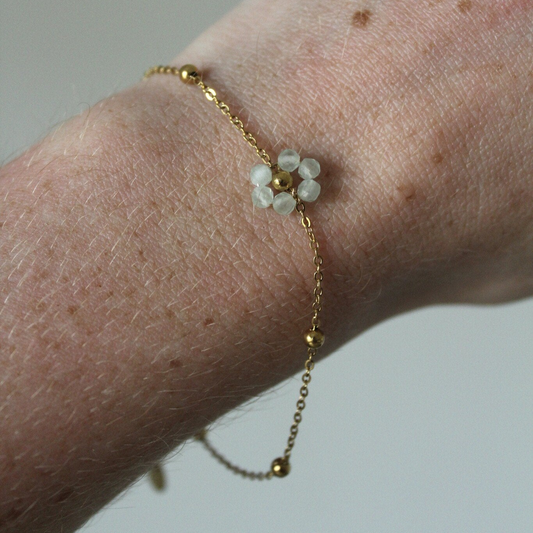 Fleur - Bracelet - Acier inoxydable