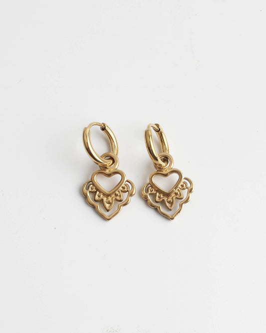 I Heart You - Boucles d'oreilles - Acier inoxydable